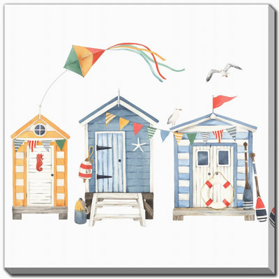 Beach Homes 2 Canvas Wall Art