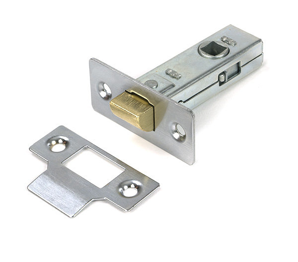 Tubular Mortice Latch, Satin Chrome