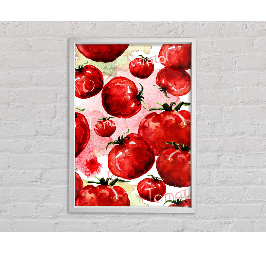 Just Tomatos - Einzelner Bilderrahmen Kunstdrucke auf Leinwand