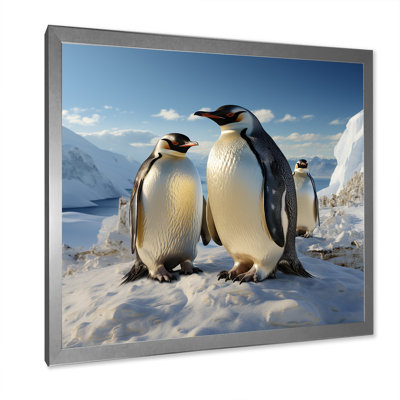 " Playful Snow Wonders Penguins I "