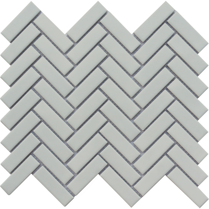 Impact White 11 in. x 12 in. Matte Porcelain Wall Tile (18.46 sq. ft./Case), Gray