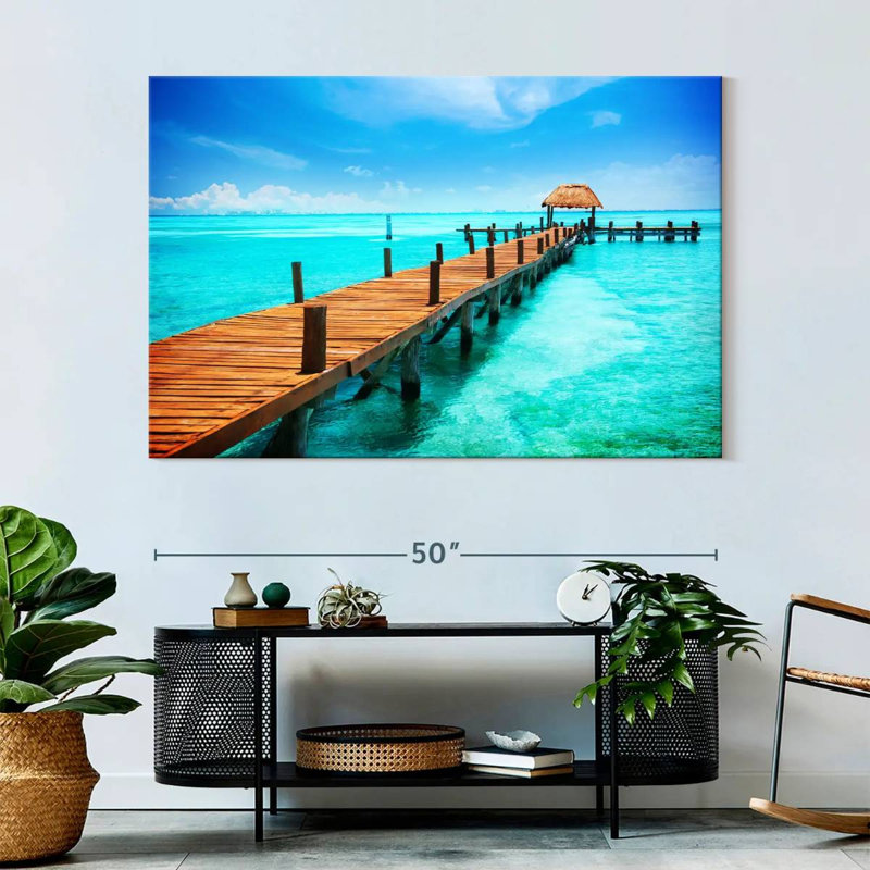 Heavenly Isla Mujeres Dock, H 34 po x l 51 po