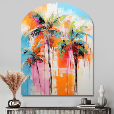Christoph - Arch Palms, décoration murale sculpture en métal asymétrique