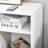 White Office Mobile Cabinet - Printer Stand With Caster Wheels, 2 Locking Breaks, Drawer, And 3 Shelves For Storing Supplies Files Home Space Pens Notebooks