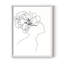 Croquis floral Fashion I, reproduction encadrée - bois massif-1007931204-1007931207