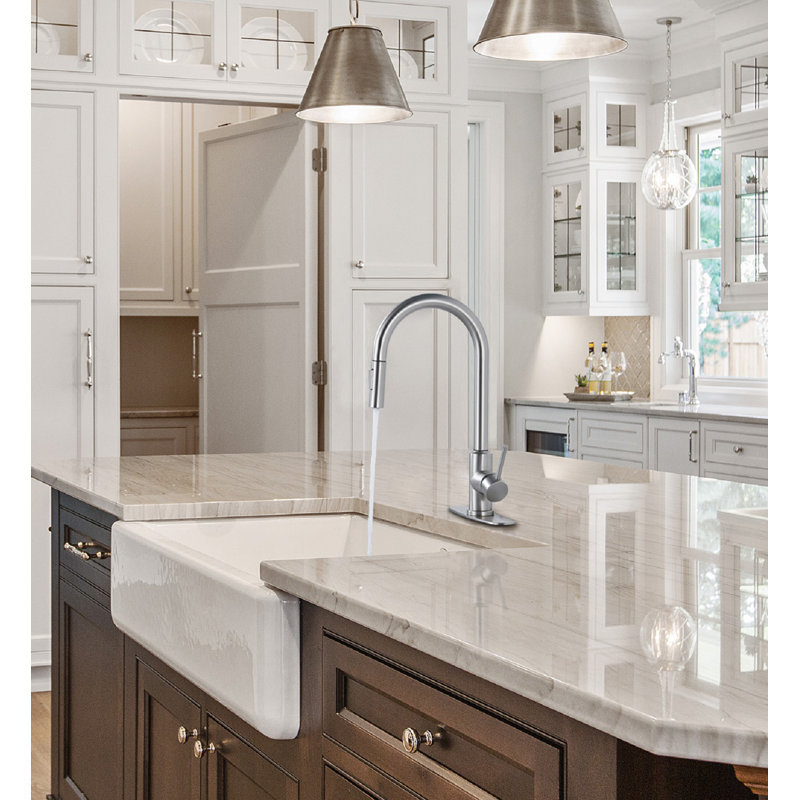 NOVEL Pull Down Kitchen Faucet, Brushed Nickel