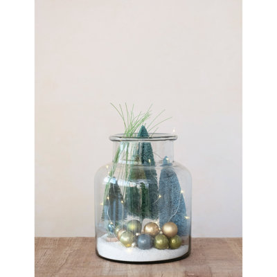 Sisal Bottle Brush Tree with Wood Base