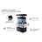 Cabo Cut Corner Foam Spa Hot Tub 110v 4 to 5 Person Eco Foam 80 Aqua Jets 190 Gal. Water Capacity with Safety shutoff