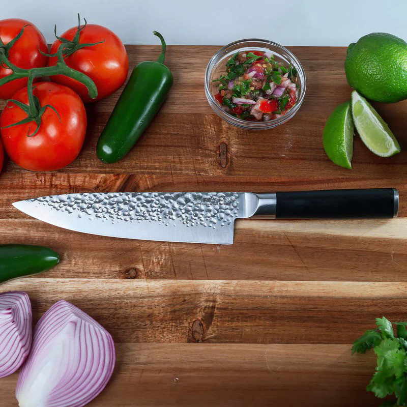 Swiss Diamond Hammered Chef/Paring Knife Set