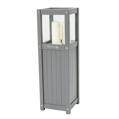 Aamber Wood Tabletop Lantern