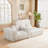 Fully Compressed Modular L-Shaped Sofa Set With Reversible Chaise & Tufted Back-1520094348