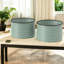Jardinières en acier durable, ensemble de 2, jardinières surélevées modernes pour une utilisation extérieure polyvalente