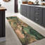 Tapis à poils doux avec motif floral abstrait artistique pour une décoration élégante