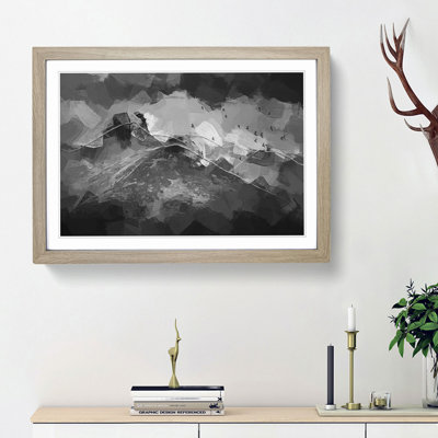 Birds Flying over the Lake District in Abstract - Picture Frame Graphic Art Print