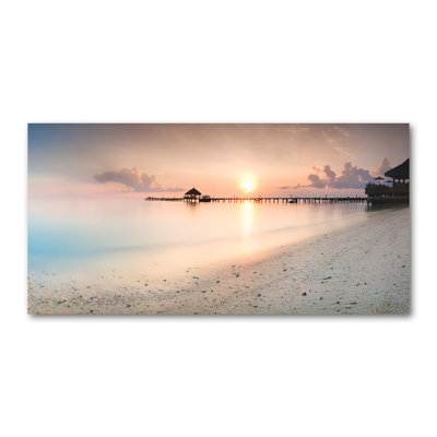 Maldives Beach - Wrapped Canvas Print