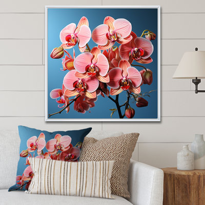 " Neon Pink Orchids Pop I "