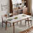 Walnut Solid Oak & Slate Extendable Dining Table – Rounded Corners & Mortise-Tenon Stability