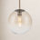 Dimmable Glass Globe Single Light Pendant