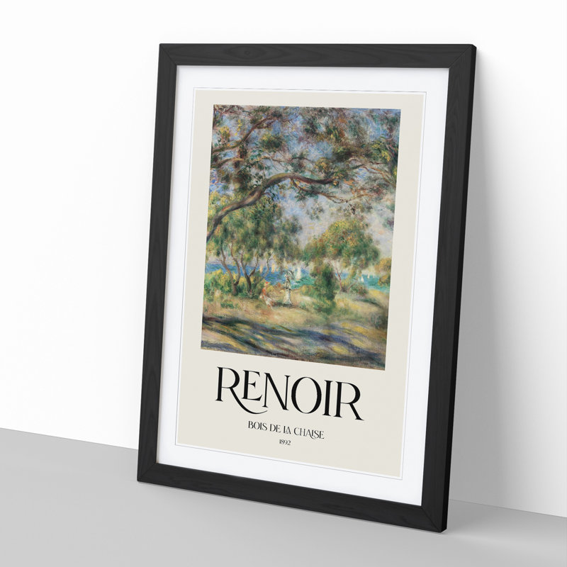 Bois De La Chaise by Pierre-Auguste Renoir - Picture Frame Art Prints, 48cm H x 36cm W x 2cm D, Black