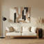 Abstract Shapes 43 Brown Metal Wall Art-1663127823
