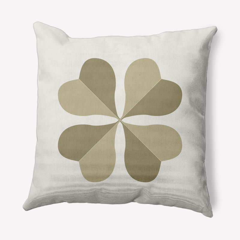 Housse et insert de coussin décoratif décoratif Lucky Clover St. Patrick's Day, Vert durable, 26 po x 26 po