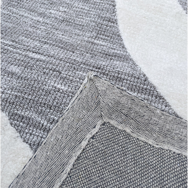 Tapis gris Boho Farmhouse, Rectangle 9 pi x 12 pi