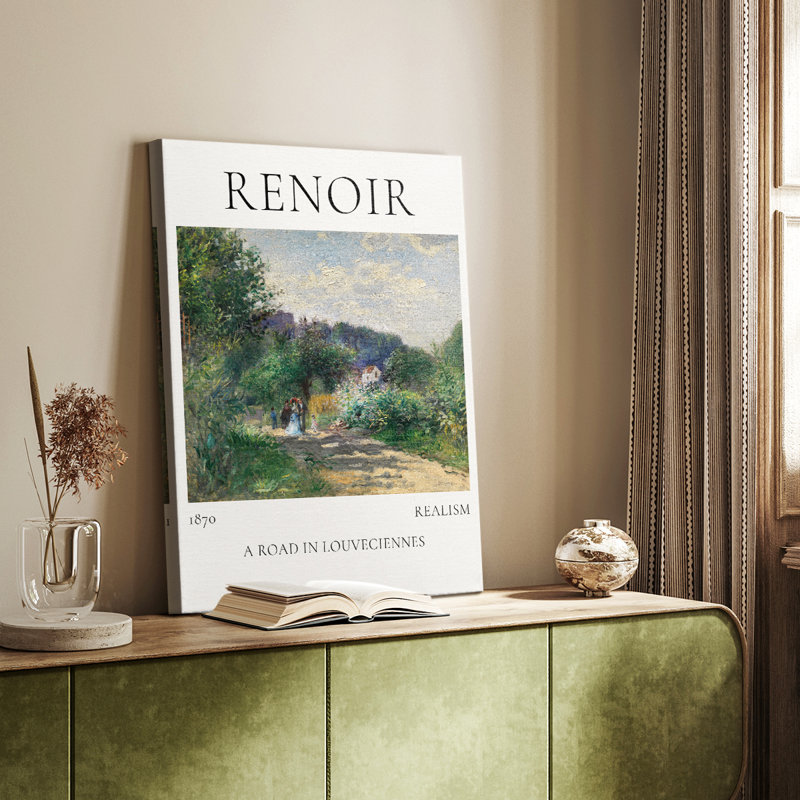 Affiche «A Road In Louveciennes» - galerie sur mesure Cavas, H 18 po x l 12 po