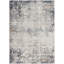 2’ X 5’ Navy And Beige Distressed Vines Area Rug