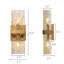 Applique murale glamour en laiton 2 lumières