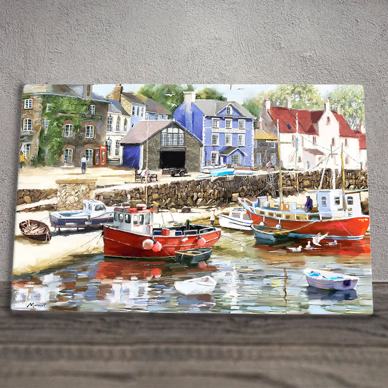 MACNEIL STUDIOS Traditional Cities & Countries Wall Decor on Ceramic