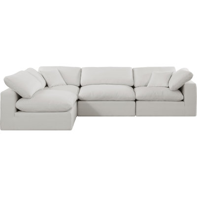 Canapé modulaire 4 pièces rembourré