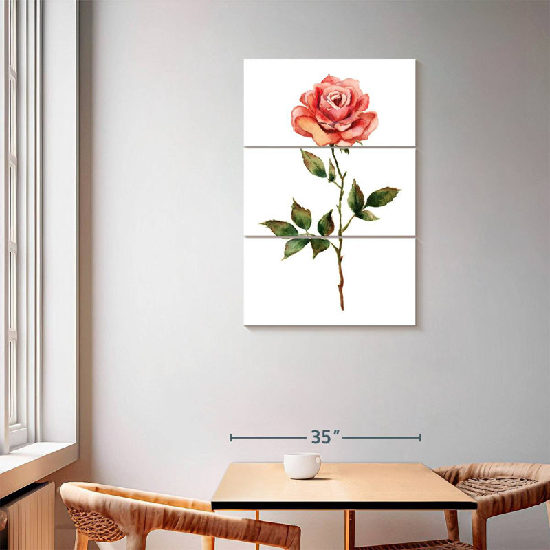 Harnek Single Rose, 57'' H x 36'' W