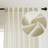 Carthamus Polyester Linen Textured Light Filtering Semi-Sheer Back Tab Curtain Pair(Set of 2)-253131605-253131606