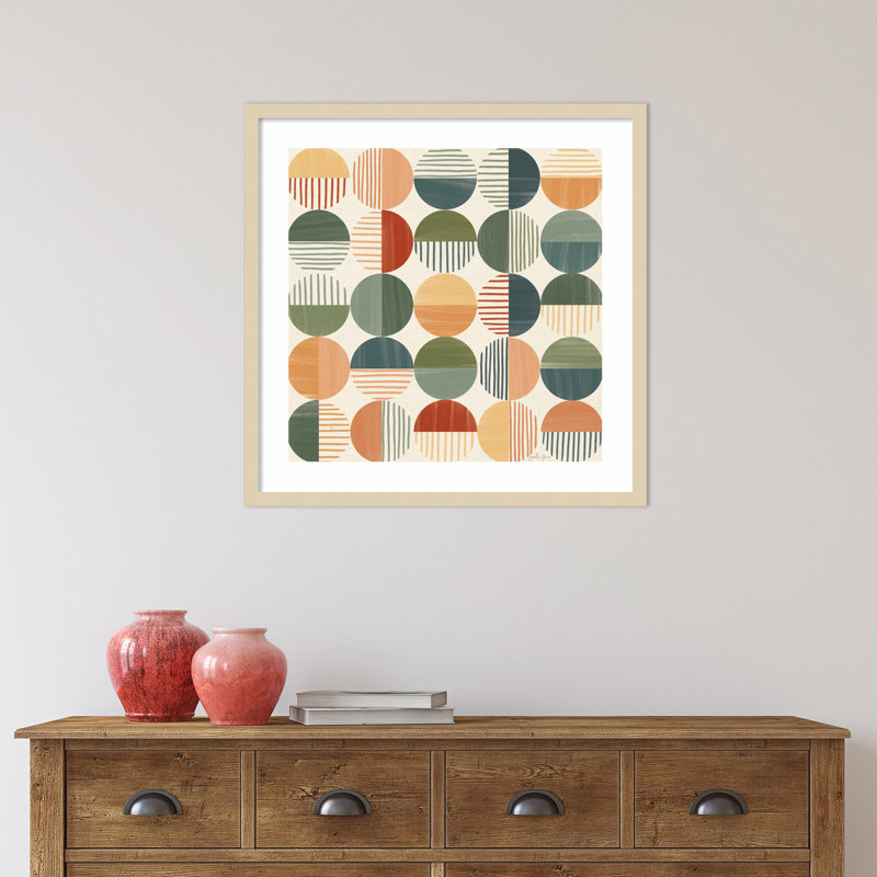 «Born to Roam Pattern II» par Janelle Penner - reproduction encadrée, Brun, H 25 po x l 25 po x P 1 po