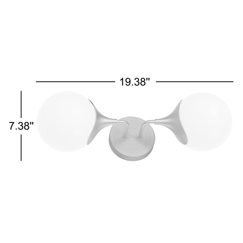 Nedra 2 - Light Vanity Light, Aged Gold
