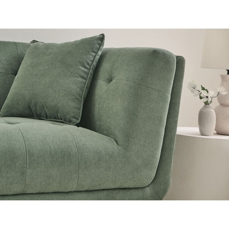 Temira 2 Piece Fabric Living Room Set, Green