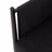 Set Of 2 Outdoor Patio Club Chair, Black Aluminum
