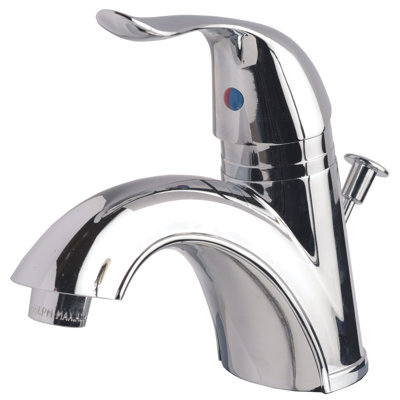 Single-Hole Single-handle Bathroom Faucet with Drain Assembly