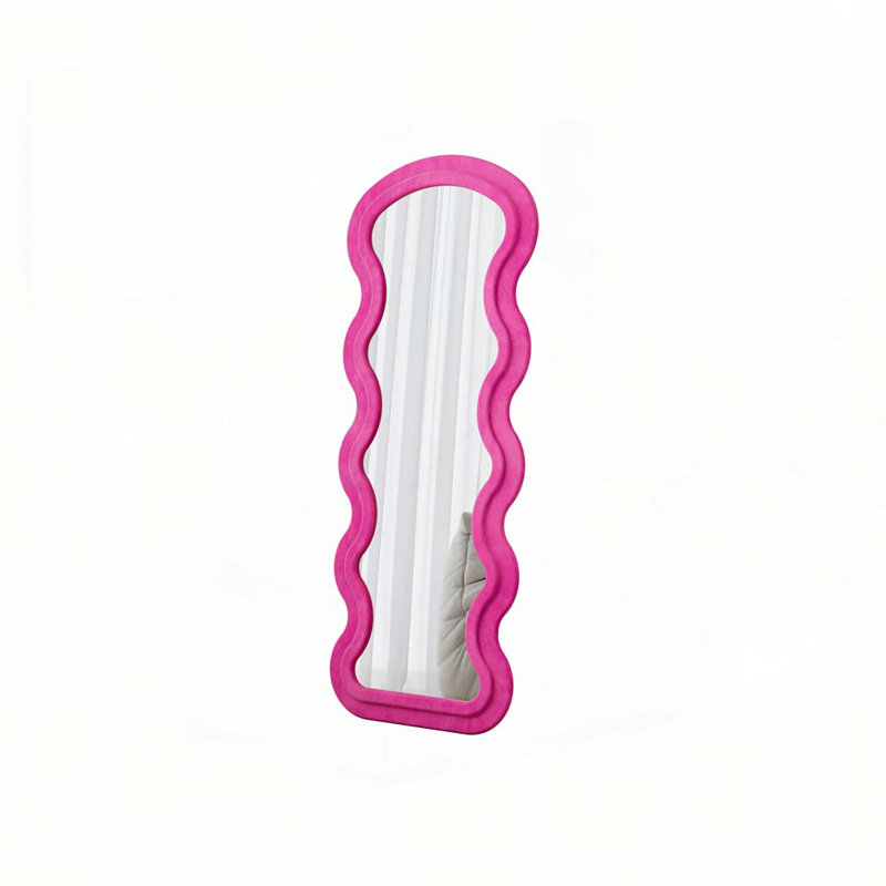 Miroir de plancher Flannel, Rose