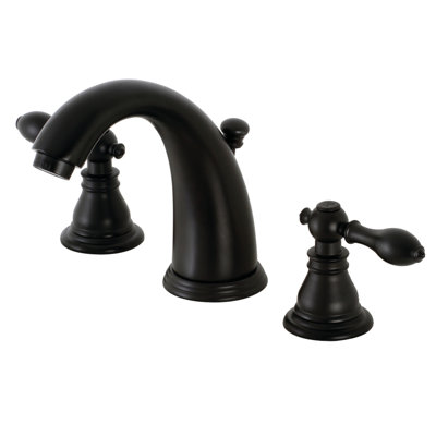 Widespread Bathroom Faucet with Drain Assembly