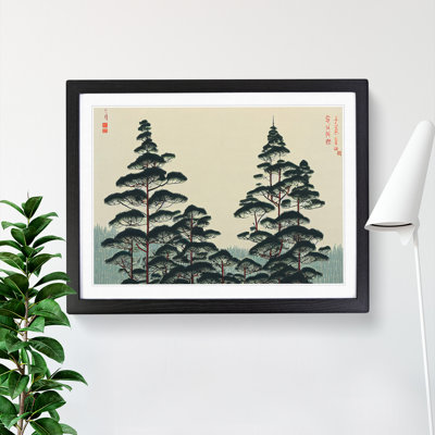 Japanese Pine Tree Forest - Single Picture Frame Print