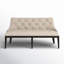 Banc de salle à manger rembourré Aisja - noir-85822700
