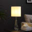 Lampe de table argentée 21,5 po Hebbe