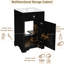 Meuble-lavabo de 20 pouces avec lavabo en céramique, aménagement compact et tablette réglable pour un espace organisé-1121146604
