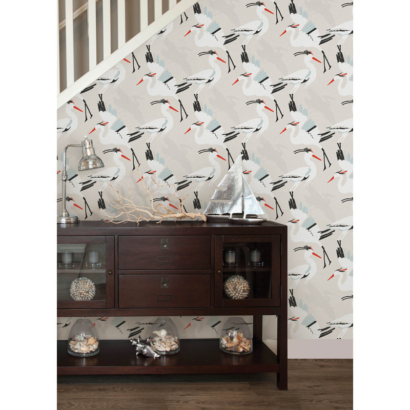 Papier peint auto-adhésif Coastal Wings, Brun