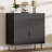 Coffee Bar Cabinet With 2 Doors & Drawer, Sideboard Buffet With Adjustable Shelves, Accent Liquor Cabinet With Storage, Console Table For Living Dining Room, Black-976093609