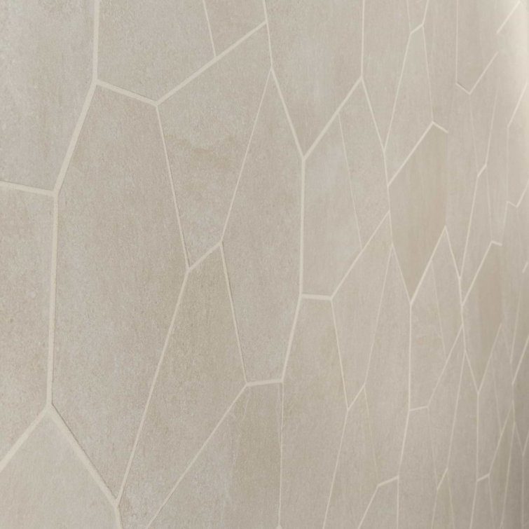 Era Organic Pattern Limestone Look Matte Porcelain Mosaic Tile