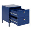 Capsicum 43cm W Steel Bedside Table-1412943958