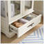 Vitrine lumineuse en verre avec tablettes réglables - Vitrine élégante à 2 portes et tiroir intégré, ampoule incluse - fini blanc-943214988