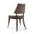 D'Orsay Velvet Side Chair in Smoky Taupe